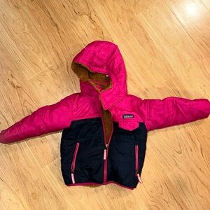 Excellent Condition! Little girls Patagonia Tribbles reversible winter coat. 3T